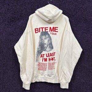 Renee Rapp Bite Me Tour Oversized Zip-Up Hoodie Size XXL